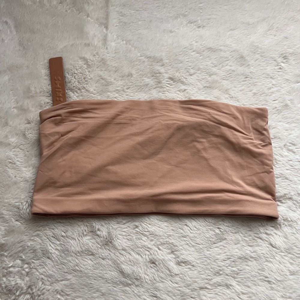 SKIMS Fits Everybody Bandeau Top Clay BR-BAN-9167 Women's Size Small NWT